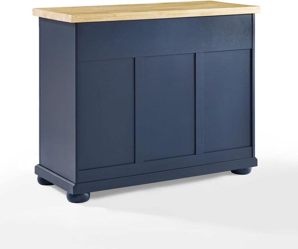 HomeStock Renaissance Rhapsody Kitchen Island with Durable Top and Optional C...