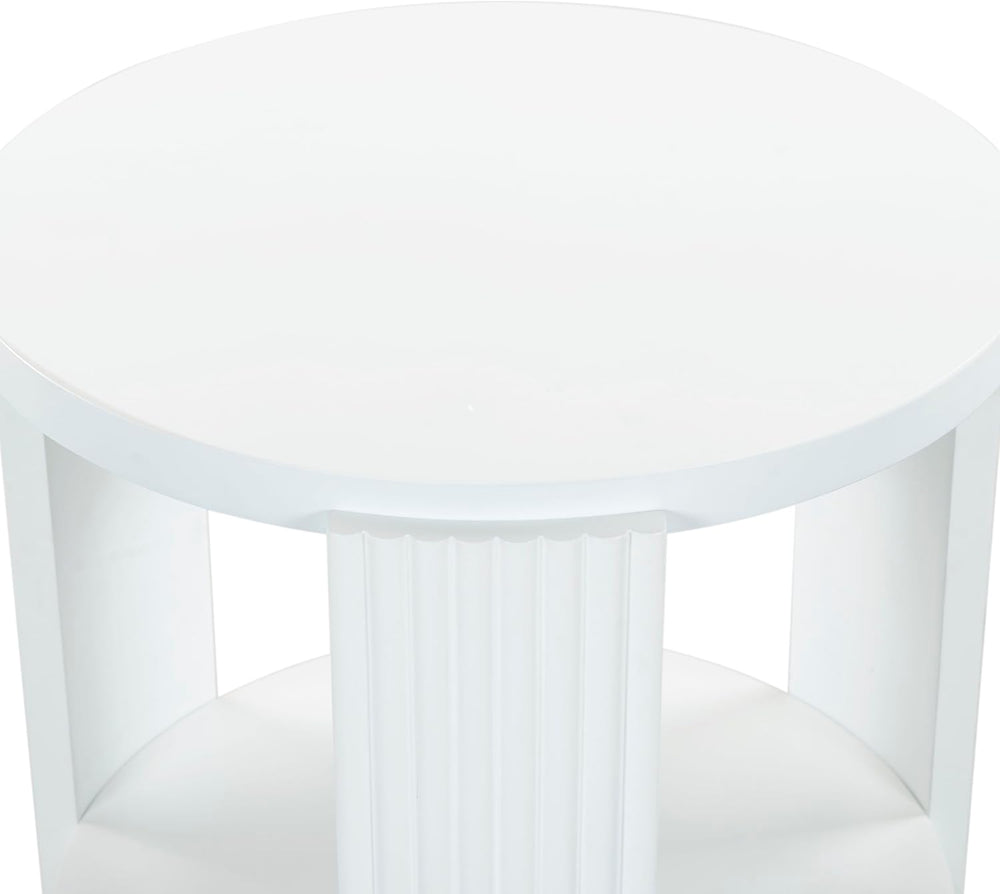 SAFAVIEH Couture Collection Liabella White Round Accent Table