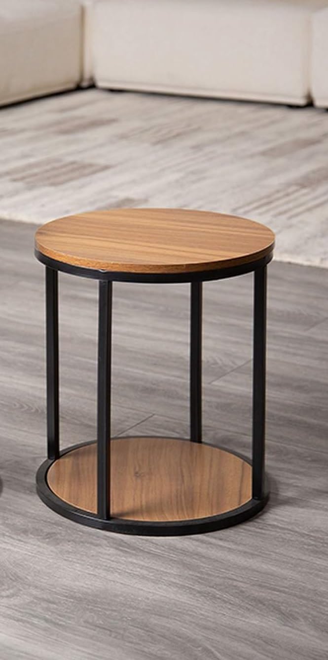 Contemporary Tables Made of Metal and Solid Wood with Space Saving Design