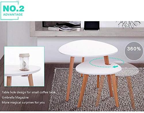 Telephone Table, Coffee Table Set Combination,Nesting Side Tables,Rotating So...