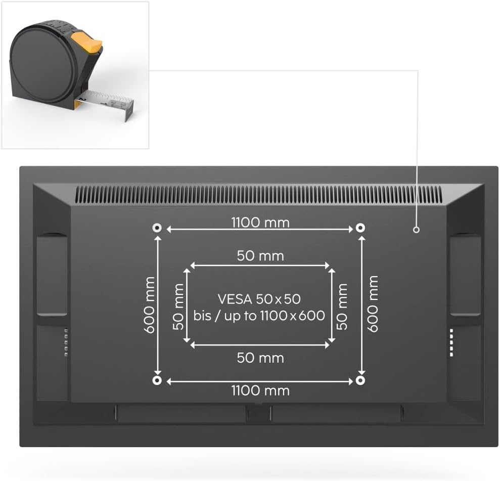 Fixed TV Wall Mount Bracket 305 cm (120") up to 100 kg, Wall Distance 2....