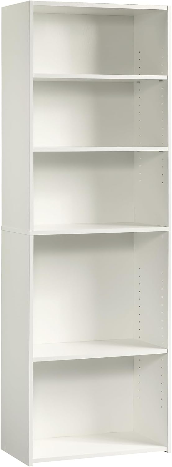 Sauder Beginnings 5-Shelf Bookcase, Bookshelf with Adjustable Storage Shelves...