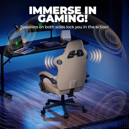 GTPLAYER Gaming Chair with Speakers ACE-PRO, Computer Video Game Chairs with ...