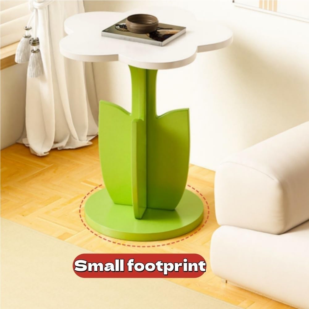 Funky Decorative Flower-Shaped Side Table, Modern Creative Couch Table with P...