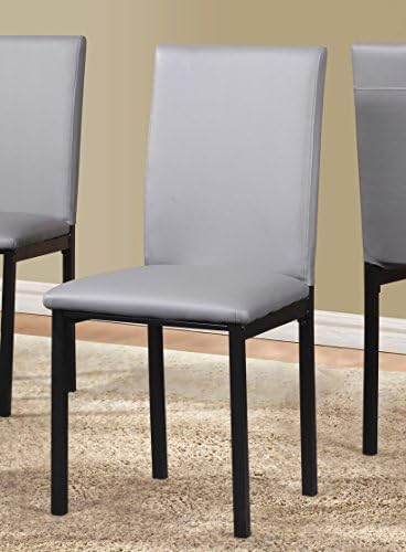 Roundhill Furniture 5 Piece Citico Metal Dinette Set with Laminated Faux Marb...