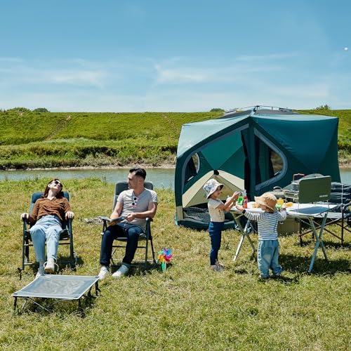 Timber Ridge 3-Level Adjustable Rocking Camping Chair, Ergonomic Padded High ...