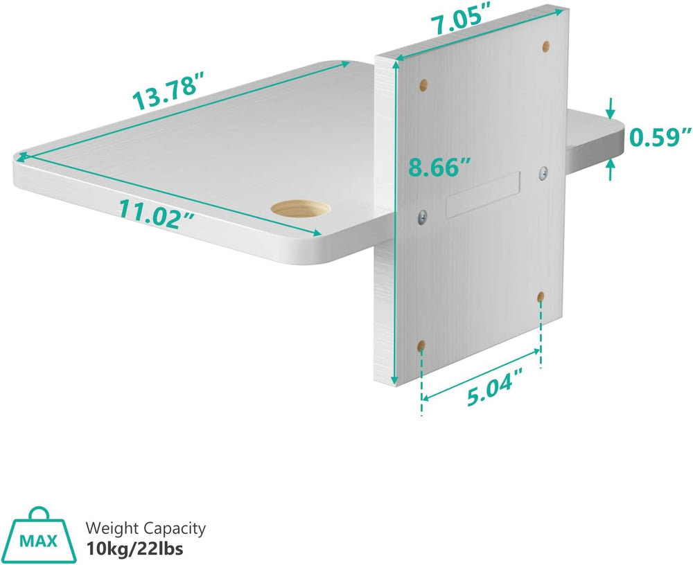 WALI Floating TV Shelf, 1 Tier Projector Shelf for DVD Players, Cable Boxes, ...