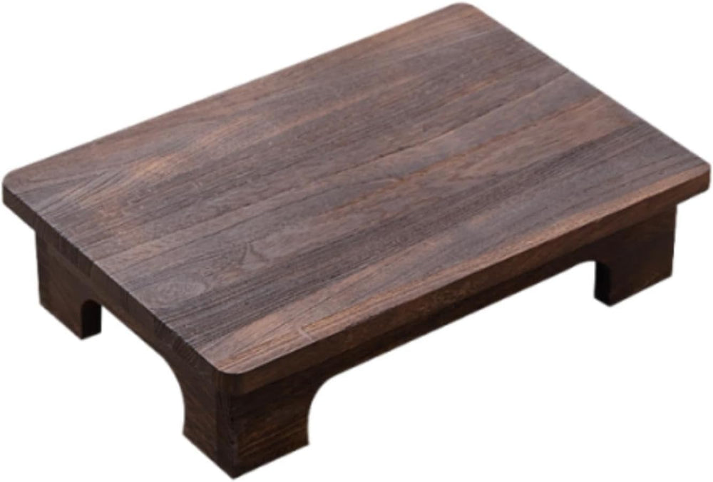 Low Wooden Tea Table, Elegant, Stable, Minimalist Stool, Lightweight Floor Ta...