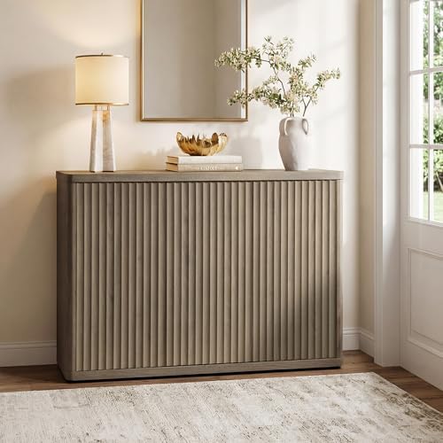 SICOTAS Buffet Cabinet with Storage Sideboard with 3 Doors Modern 46.6" ...