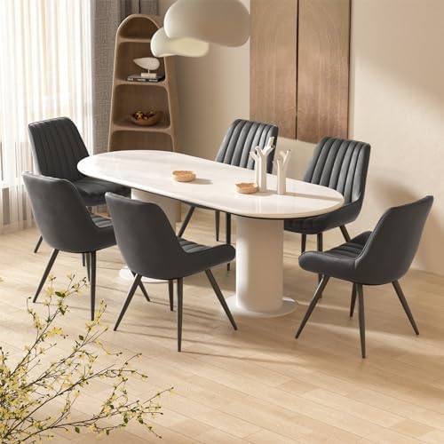 Nalupatio Modern Dining Chairs Set of 4, Comfy Dining Room Chairs with Thick ...