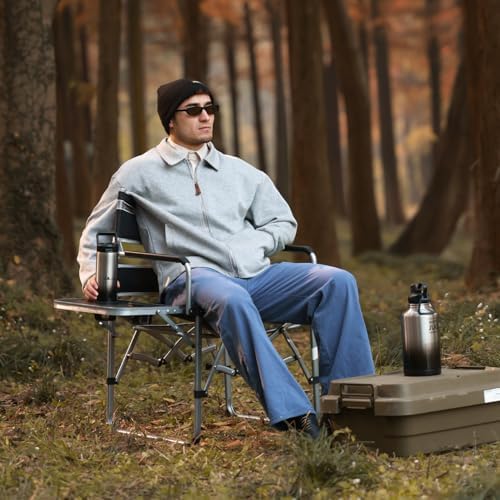 MOON LENCE Directors Camping Chair, Heavy Duty,Oversized Portable Folding Cha...