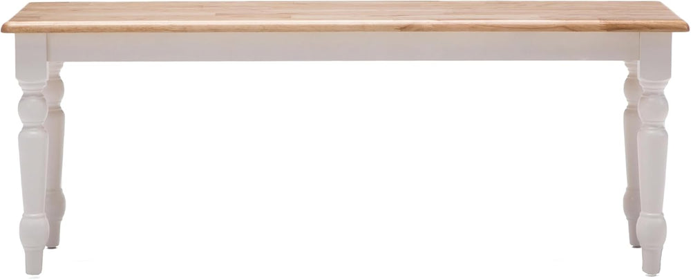 Boraam Windsor Farmhouse Dining Bench - Cream/Natural