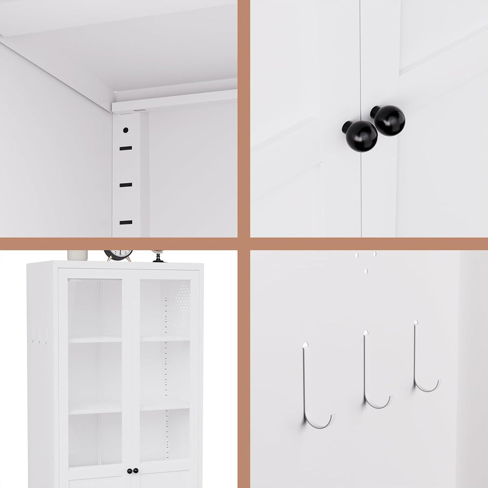 72.05" Tall 27.56" Wide Large Pantry Storage Cabinet, Freestanding ...