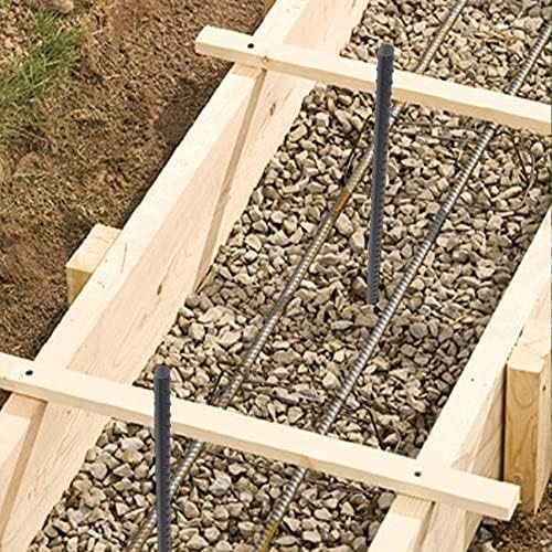 AAGUT Straight Rebar Stakes 24 Inch 1/2 Inch Thickness Concrete Form Stakes
