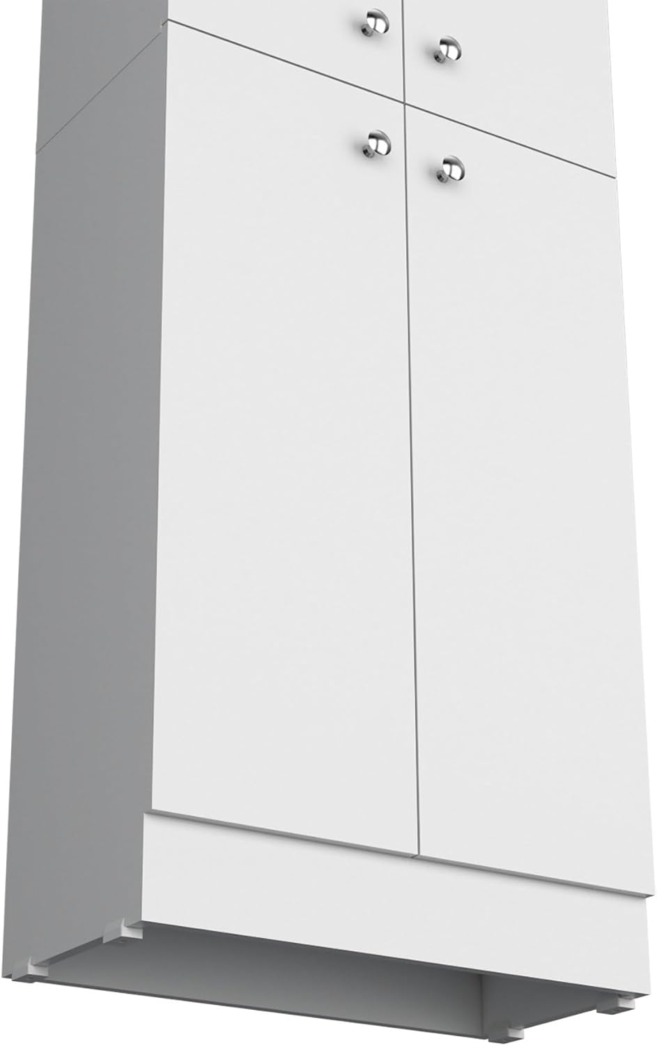 Kitchen Pantry 71" H, 4 Doors, 5 Adjustable Shelves, Laundry, White,for ...