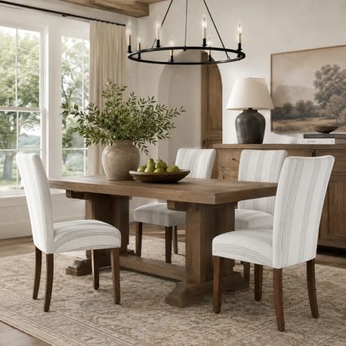 HomePop Parsons Dining Chair - Brown Stripe (Set of 2)