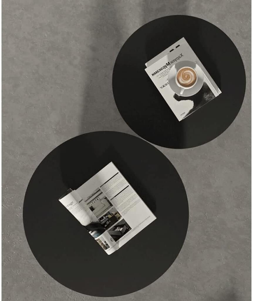 Nightstand T-Shaped Side Table, Round Modern Home Decor, Coffee Table for Liv...