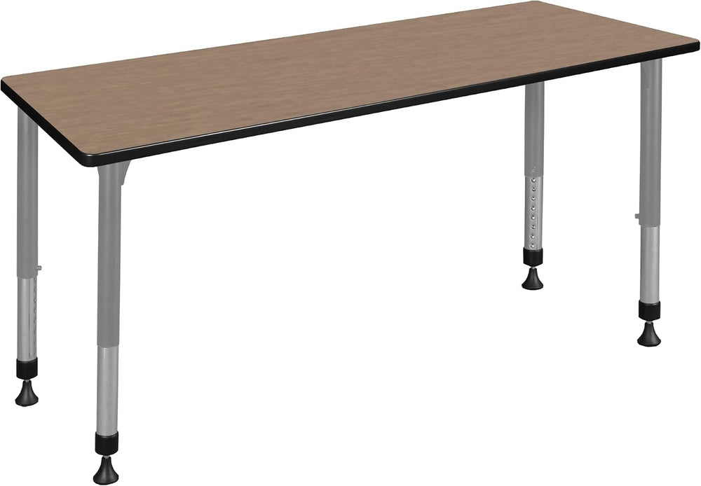 Regency Kee 72 x 24 in. Height Adjustable Classroom Activity Table- Noble Oak...
