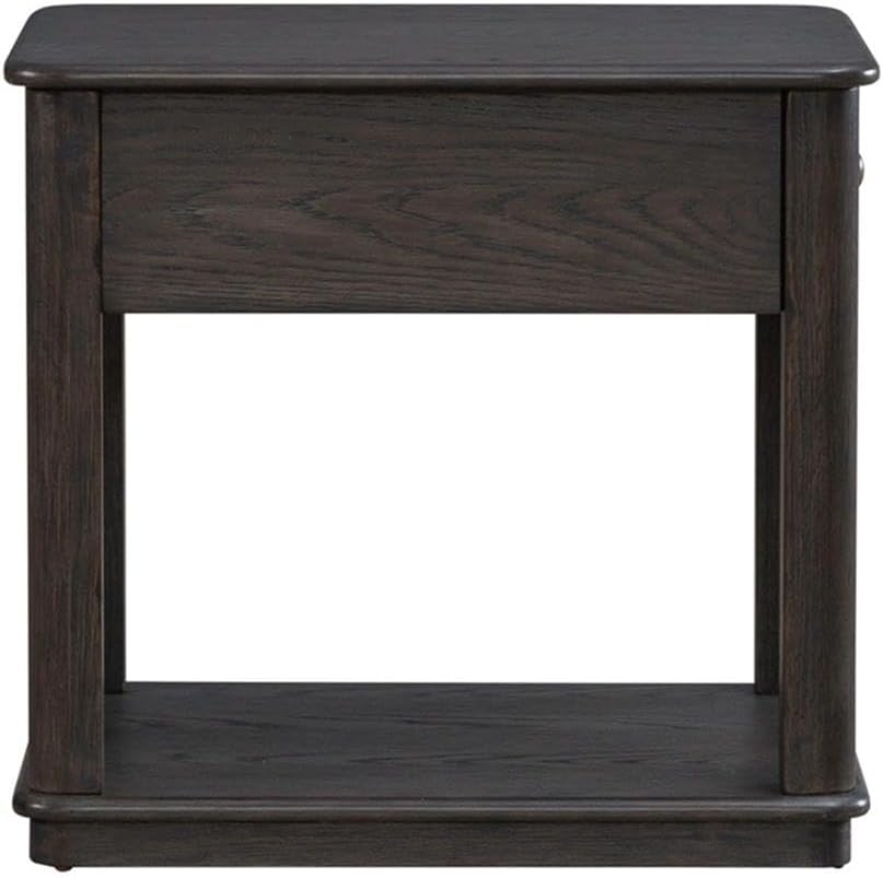 Pemberly Row 3 Piece Table Set, Rubberwood and Oak Veneers, Aged Oak Finish, ...