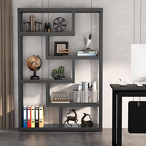 Tribesigns Way to Origin 6-Shelf Modern Bookshelf, Industrial Etagere Bookcas...