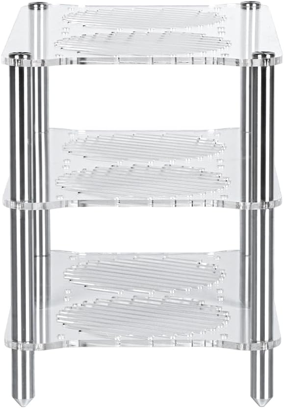 Fosi Audio Acrylic Amplifier Rack for Cooling Fan, Sturdy Audio Equipment Rac...