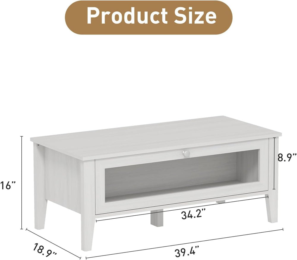 Bonzy Home TV Stand and Coffee Table Set of 2, Modern TV Console Coffee Table...