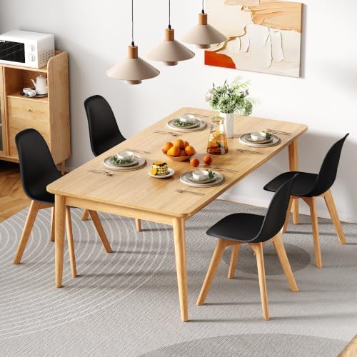 VECELO Dining Chairs Set of 4, Mid-Century Modern Kitchen & Dining Room C...