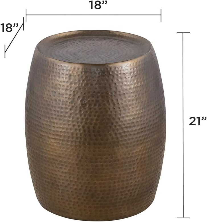 ET501 Modern Contemporary Aluminum Material 21" Height End Table, Side T...