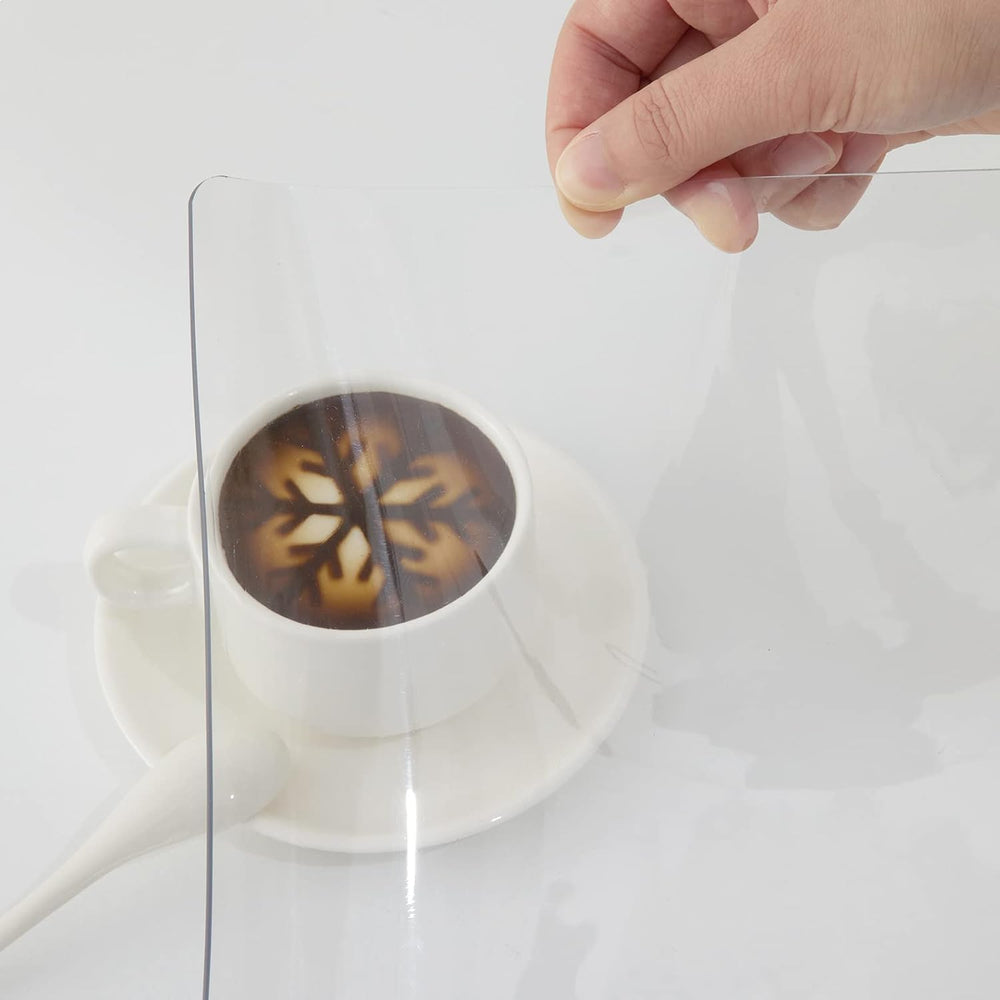 VEVOR Clear Desk Cover Protector, 40 x 80 inch, 1.5 mm Thick Plastic Clear De...
