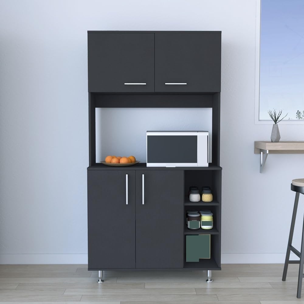 Pantry Cabinet Wine Sideboard, Freestanding Storage Locker for Kitchen Living...