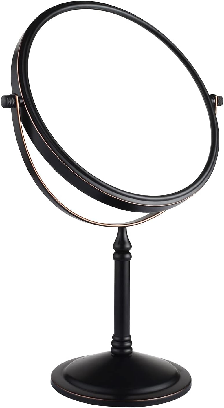 Nicesail Tabletop Makeup Mirror Magnifying Vanity Mirror 10X Rubbed Bronze