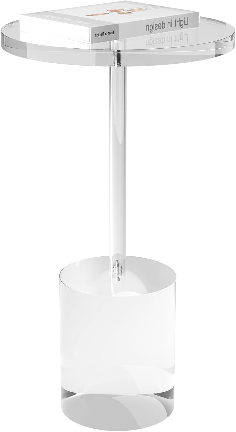 Acrylic End Table, Modern Minimalist Acrylic Side Tables, Clear Side Table fo...