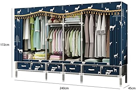 Portable Wardrobe Cloth Wardrobe Large Wardrobe,Simple Portable Wardrobe Mult...