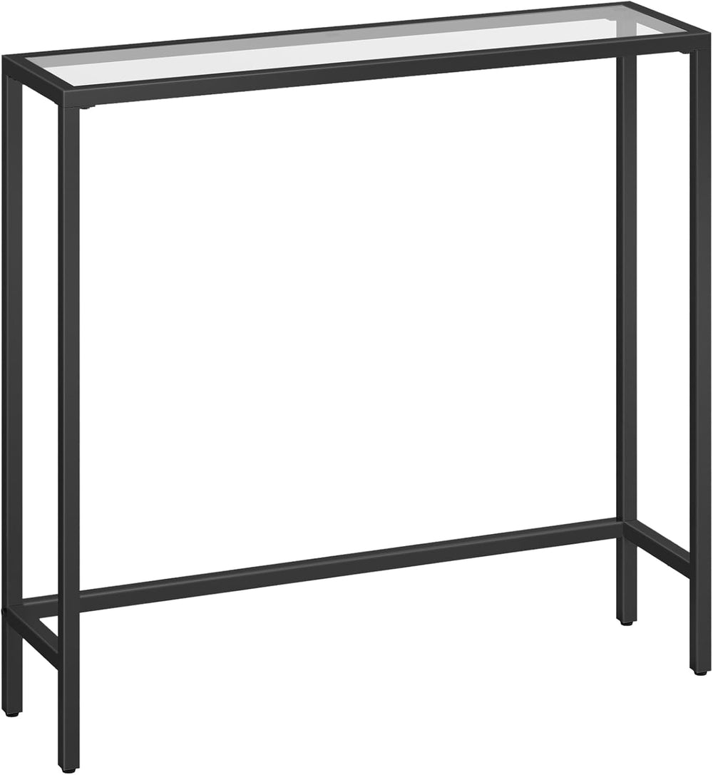 HOOBRO 29.5" Narrow Console Table, Modern Sofa Table Behind Couch Table ...