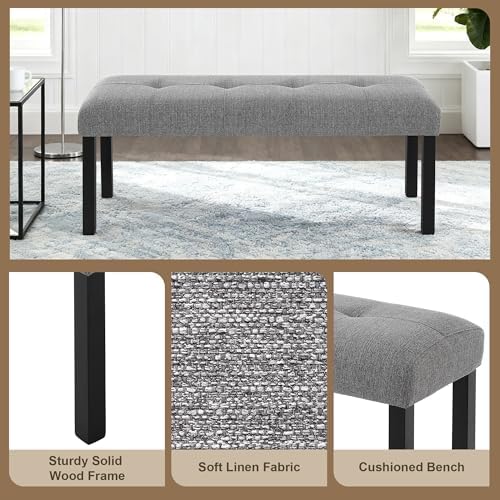 Merax 6 Piece Dining Table Set, 63" Faux Marble Dining Table with 4 Upho...
