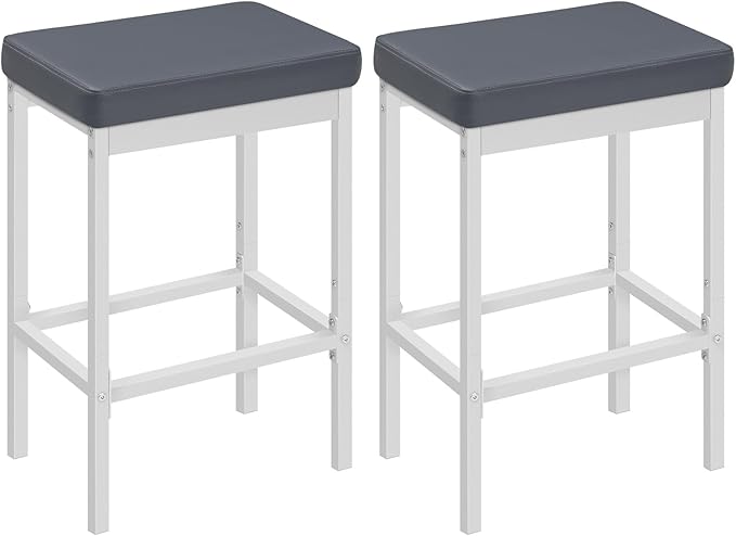 HOOBRO Bar Stools, 24.8-Inch Height Stools, Breakfast Bar Stools, Kitchen Bar...
