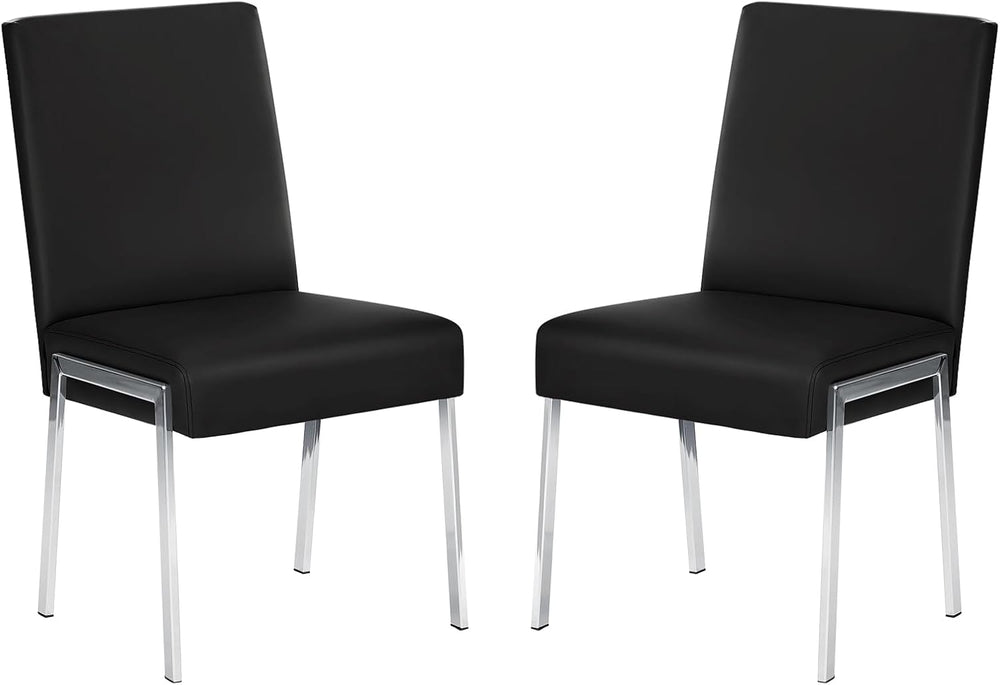 Modern Dining Chair Set of 2, Comfortable Dining Chair with Thick Cushions | ...