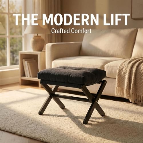 Baveke Foldable Ottoman Foot Rest for Chair, Small Foot Stools Ottoman for Ho...