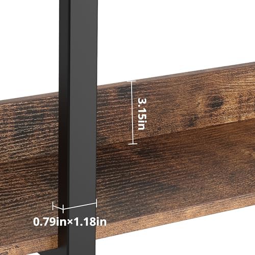 IRONCK Book Shelf Triple Wide 72.8" H x 70.9" W 6 Tiers with Back F...