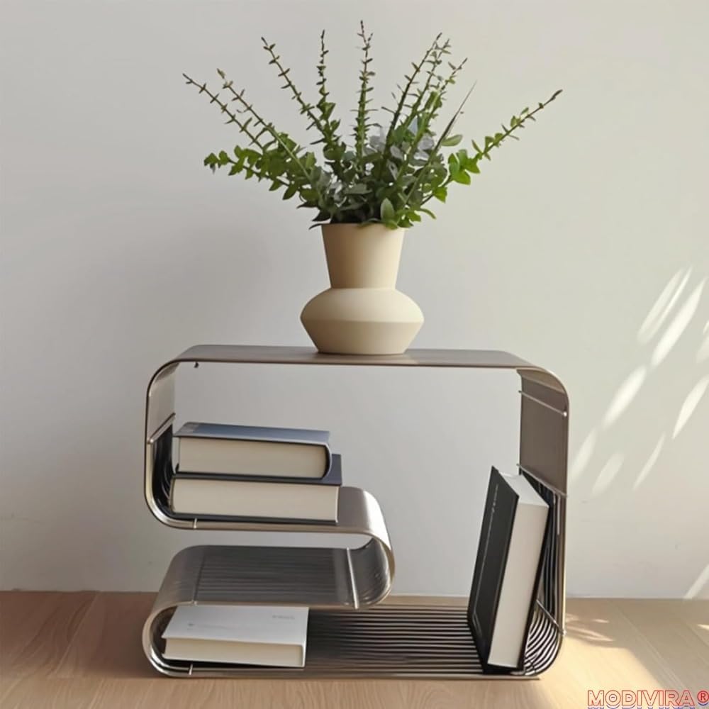 Metal Side Table Metal End Table Nightstand Small End Table Multi-Purpose for...