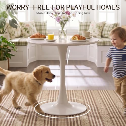 3 Piece Round Dining Table and Chairs Set for 2