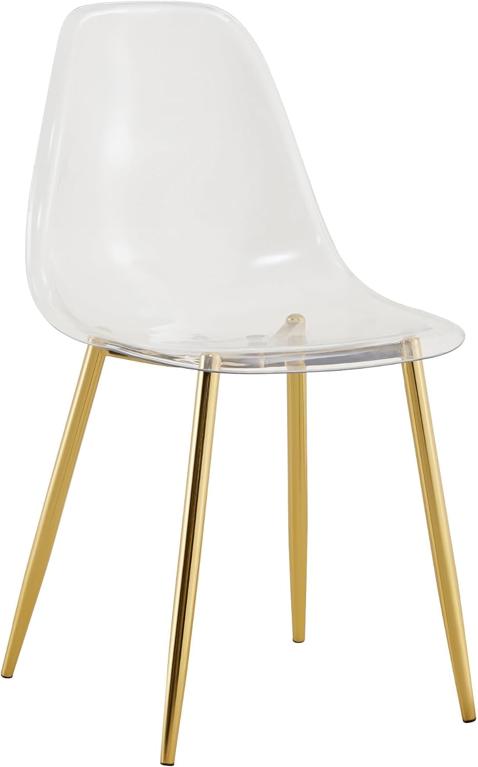 Baysitone Clear Dining Chairs Set of 10, Modern Kitchen Chairs with Transpare...