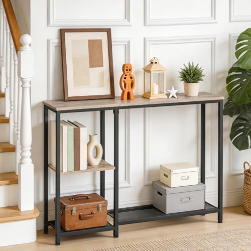 HOOBRO Narrow Console Table, Sofa Table, 44.9" Skinny Entryway Table | L...