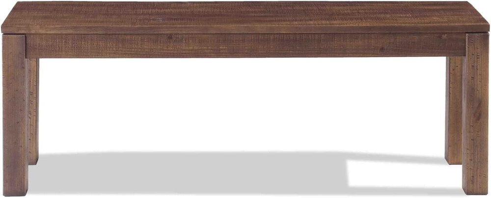 Grain Wood Furniture Montauk Solid Wood Bench, Rustic Walnut