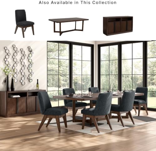 Signature Design by Ashley Dining Chairs Set of 2, Black Upholstered