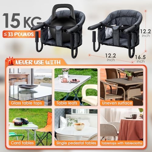 Hook-On High Chairs - Portable & Foldable for Babies 6-36 Months, Family ...