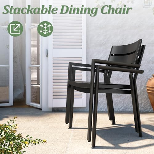 Pellebant 9-Piece Aluminum Outdoor Patio Dining Table Set for 8 Person