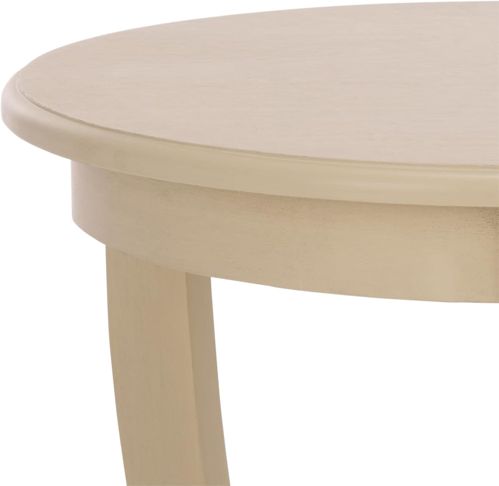 SAFAVIEH Furniture - Mary Pedestal Table - Sand - Solid Wood - Farmhouse Pede...