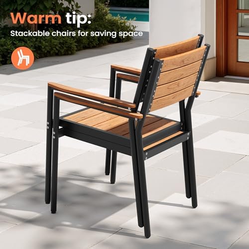 Pellebant 11-Piece Outdoor Patio Dining Table Set for 10 Person