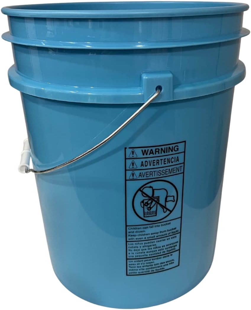 House Naturals 5 Gallon Food Grade BPA Free Bucket Pail with Air Tight Double...